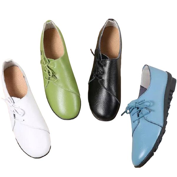 

designer shoes women casual shoe green black white bule leather flats sports sneakers size 35-41 05