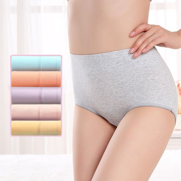 

2020 simple girl solid color lingerie cotton panties women underwear briefs panties for women seamless breathable, Black;pink