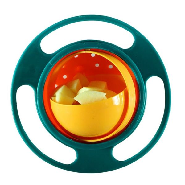 

child universal gyro bowl children rotary balance bowl baby feeding dish 360 rotate spill-proof bowl kids anti messing bowls bowls