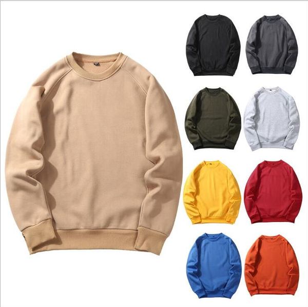 

sweatshirts solid hoodies plain designer jackets casual long sleeve hooded coat fashion fleece hip hop outwear jumper pullover a6040, Black