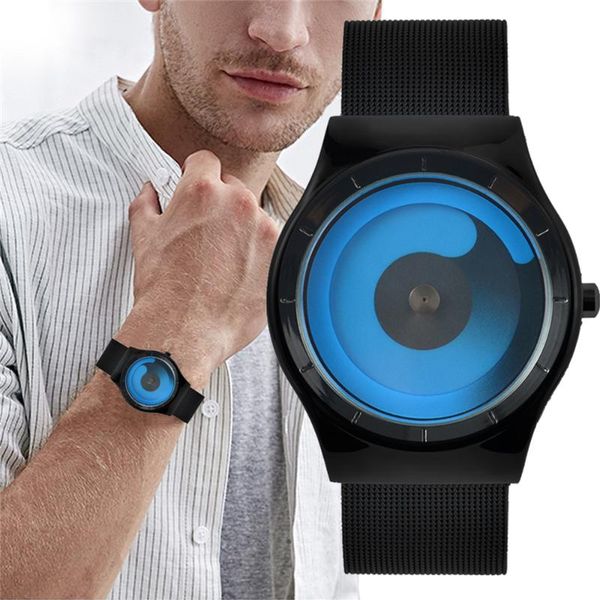 

kchke men sport watches men's quartz clock stainless steel waterproof wristwatch reloj hombre 2020, Slivery;brown