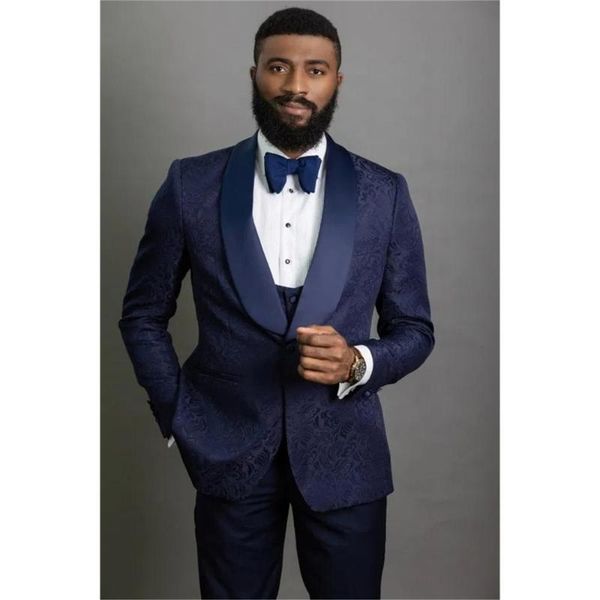 

жених смокинги костюмы лучшие мужчины шаль лацкане сшитое темно-синий свадьба мужчины женихи 3 шт (куртка + брюки + жилет + tie) e62, White;black