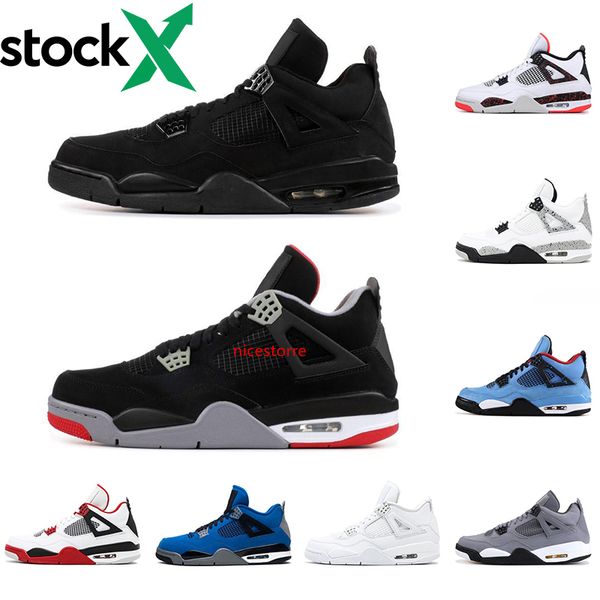 

4 white cement black cat 4s iv what the bred cool grey mens womens basketball shoes travis scots cactus jack designer sneakers 36-47