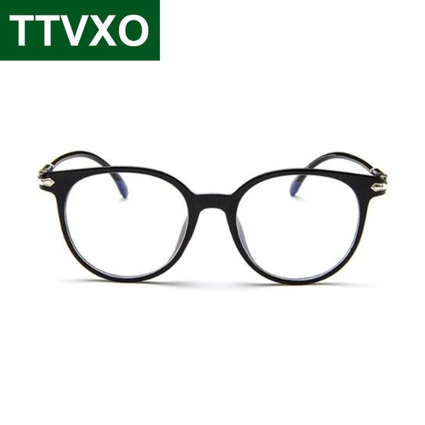 Großhandel-runde Brille Brillenrahmen Myopie Nerd Weibliche Brillen Rahmen Punkte Zero Vintage Gläser Klare Linse