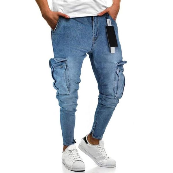 

new 2018 men's jeans, Blue