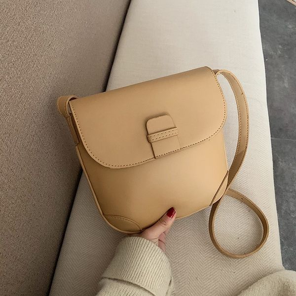 

fashion female shoulder bag lightweight youth girl messenger bag easy to carry daily travel small bags khaki brown