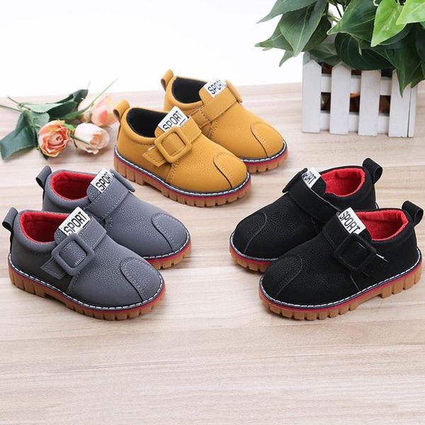 

spring autumn shoes children ankle boots kids sneakers boys girls sport short boots casual shoes boys solid fashion bootie, Black;grey