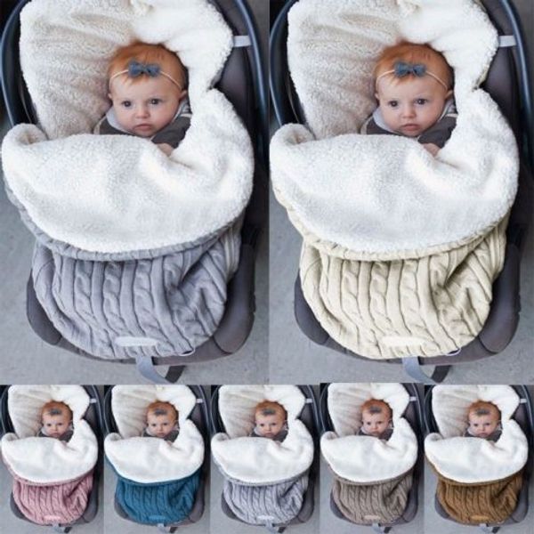 

2019 baby solid footmuff liner pushchair stroller buggy soft knit pram cosy toes car seat