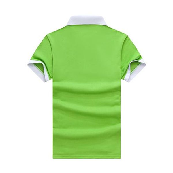 

running short sleeve trendy men's quick-drying round neck short-sleeved lapel t-shirt wo-15, Black