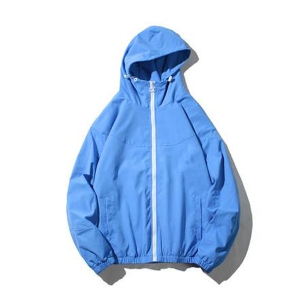 

чистый цвет конфеты работает спортивные куртки для мужчин женщин дизайнерский бренд весна осень ветровка молния активные куртки ветровки b10, Black;brown