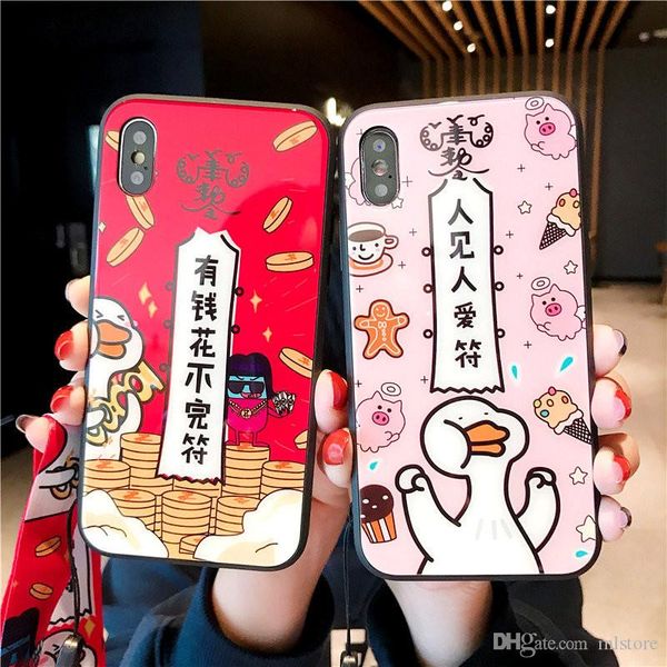 

для iphonexr чехлы для iphonexs max с цепочкой ожерелья