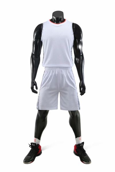 

new style basketball uniform sets sports jersey for men 53, Black;red