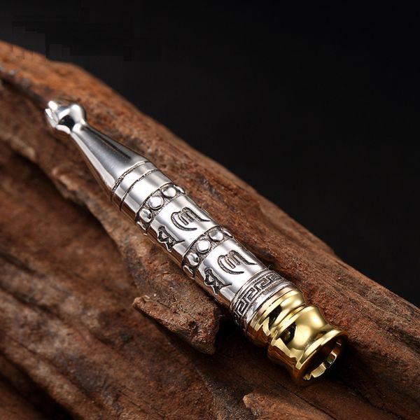 

sterling silver cigarette filter pendant s925 silver smoke filter pendant gift six words filter pendat jewelry