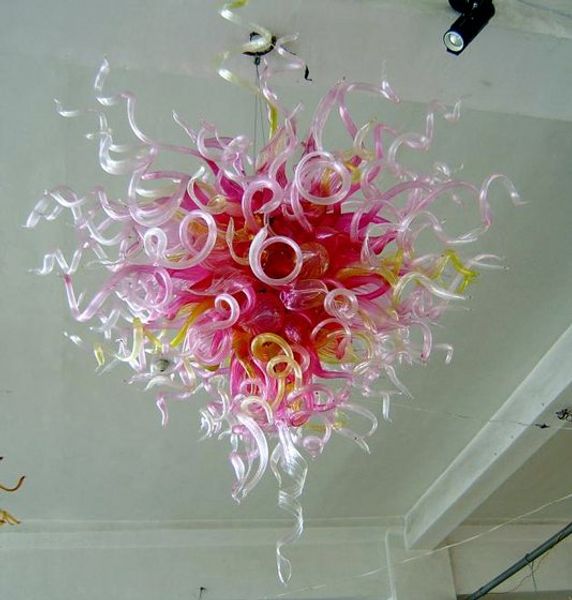 

pink chandelier lighting 100% mouth blown ce ul murano glass art romantic heart shaped turkish chandelier pendant light vintage glass lamps