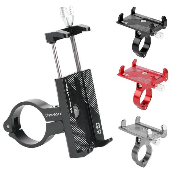 

universal bicycle phone holder aluminum alloy motorcycle handlebar mount cycling phone rack for iphone samsung xiaomi pet supplies