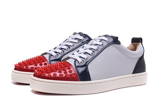 

mens bottoms skate shoes studded spikes bottom flats daily casual skateboarding sneakers for women triple black silver