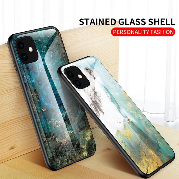 

Fashion New Tempered Glass Case For iPhone Xs Max XR X 7 8 Plus Blu-ray Love Heart Phone Cover For iphone 6 6s PLUS Case Capinhas Fundas