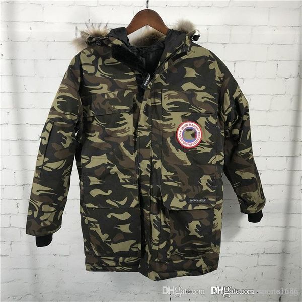 

2 2019-2020 canada men langford parka down jacket 90% white canadian fabric outdoor coat long hooded warm doudoune dhl 82, Blue;black