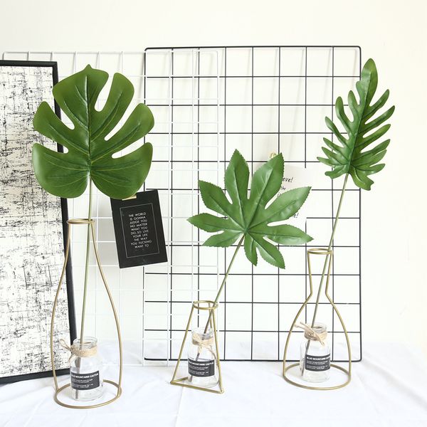 

artificial leaf tropical palm leaves simulation leaf for luau theme party decorations wedding flower decoration fake leaves