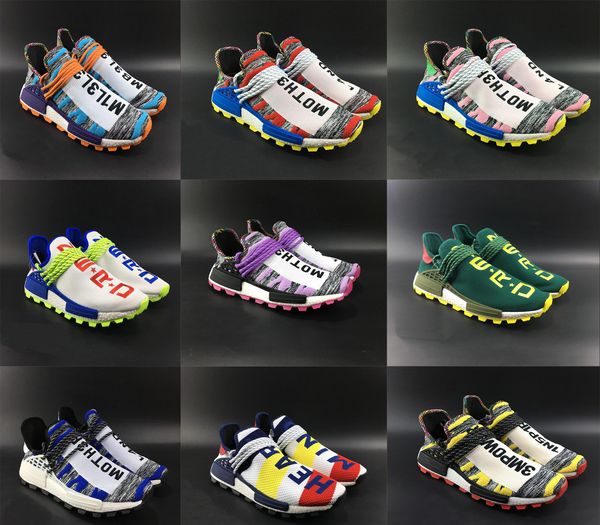 

2019 whole ale human race trail hoe men women pharrell william yellow noble ink core black red white ca ual hoe neaker big