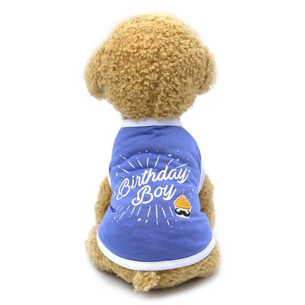 

transer creative dog's shirts pet dog birthday shirt painting polar puppy coat pets cat warm clothes summer clothes for dogs
