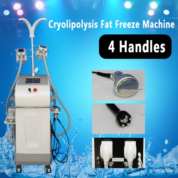 

4 handles cryolipolysis fat e machine lipolysis cool body sculpting lipolaser cavitation spa salon use cryo slimming ce