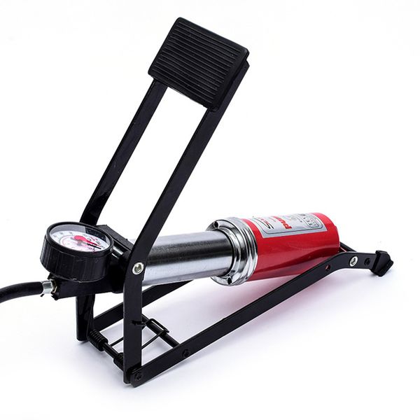 

multipurpose pedal tyre pump vehicle inflation pump foot portable up machine high pressure single tube