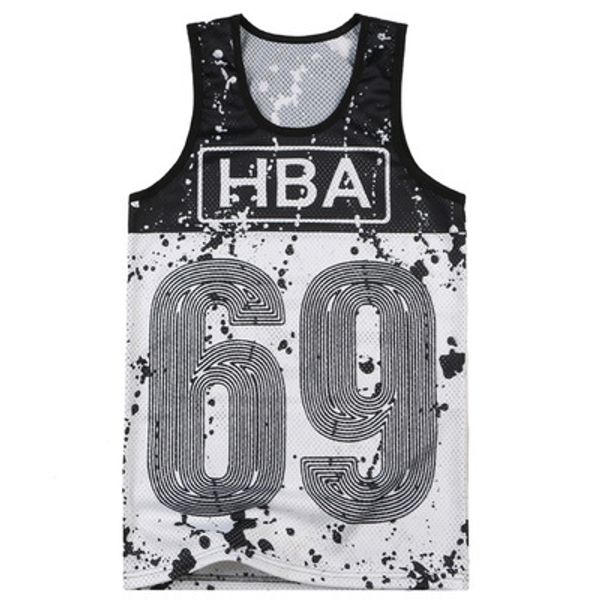 

XXL-8XL Plus Size 69 HBA Brand HipHop tank top men fitness Mesh Summer Style (XXL XXXL 4XL 5XL 6XL 7XL 8XL)