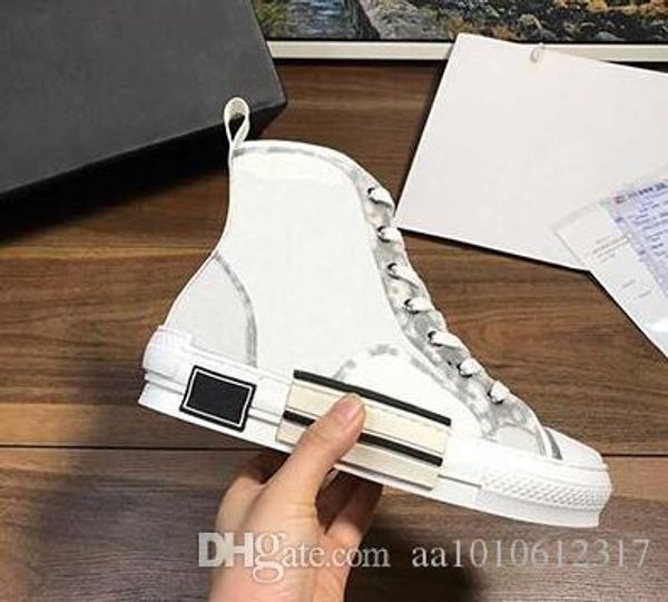 

2020 new limited edition custom printed canvas shoes, fashion versatile high and low shoes, with original packaging shoe box delivery 34-45, Black