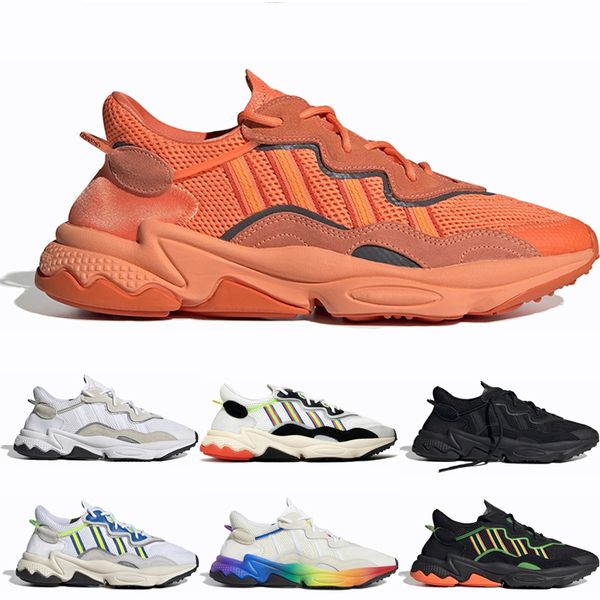 

men women ozweego bold orange casual shoes designer triple black era pack pride cloud white black halloween tones mens trainer sports