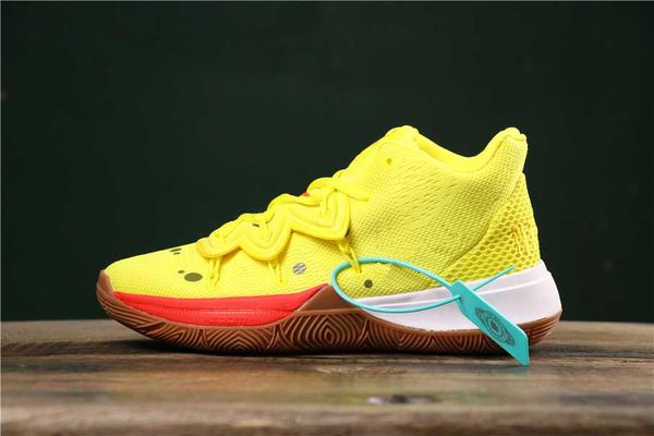 

2019 new arrival mens kyrie shoes tv pe basketball shoes 5 for 20th anniversary sponge x irving 5s v five luxury sports sneakers us12