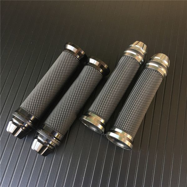 

motorcycle aluminum rubber gel 7/8" 22mm cnc handle bar hand grips motor motorcycle accessories
