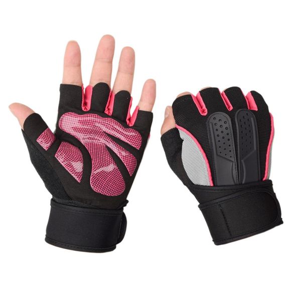

women sports gym training gloves half finger fitness exercise gloves non-slip weight lifting body building breathable