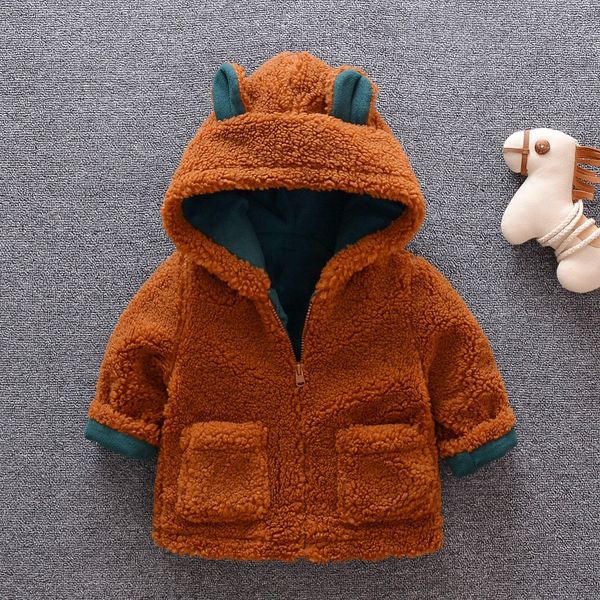

children's girls coats new winter kids babys thick coat jacket newborn plus velvet warm cotton jacket, Blue;gray