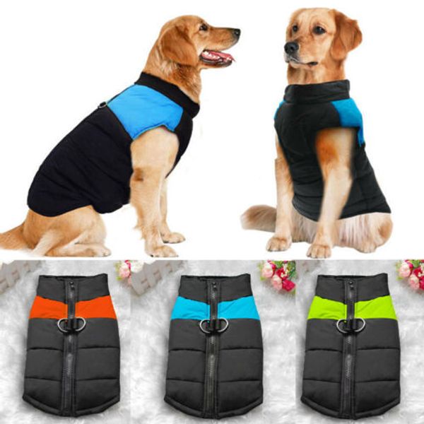

waterproof warm autumn winter dog pet coats clothes padded vest jacket new 2019 warn outwear coats dog vests
