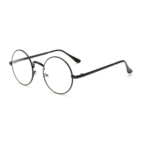 

vintage round round glasses frame female brand gafas de sol spectacle plain glasses gafas eyeglasses eyewear, Black