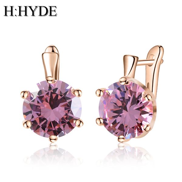 

h:hyde new arrival fashion green blue crystal earrings for women girls vintage drop earrings statement wedding jewelry wholesale, Silver