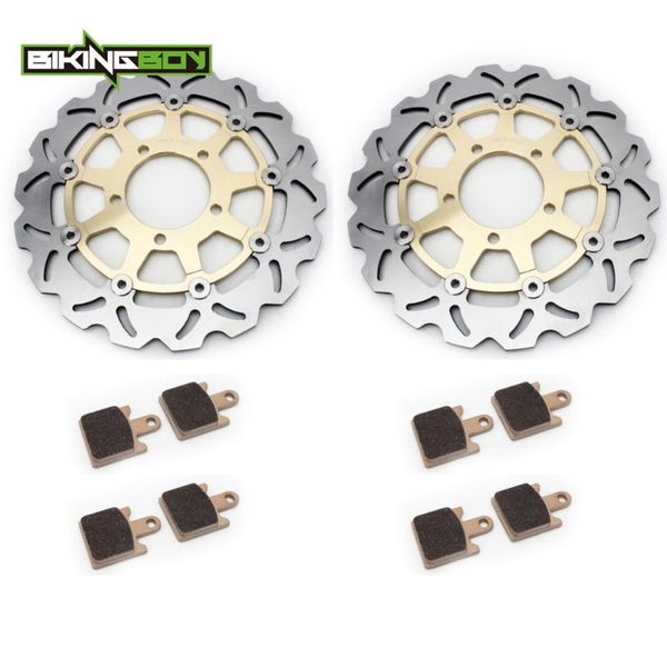 

bikingboy передние тормозные диски диски роторы колодки для zx6r ninja zx600 2007-2020 z 1000 / abs 07 08 09 z 750 r / abs 11-12