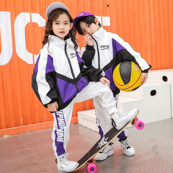 

дети hip hop performance одежда одежда мальчик джаз танцевальные костюмы девушки crop толстовка брюки бальные танцы stagewear костюмы, Black;red