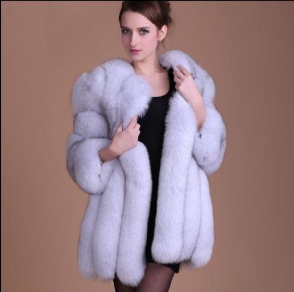 

new 2019 winter women's faux fur jacket artificial fur overcoat furry coat femme plus size fluffy fake outwear z55, Black