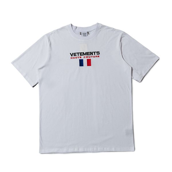 

2020 fw summer vetements designer tshitt purple letter embroidery men short sleeve tshirt hiphop fashion casual cotton tee t01, White;black