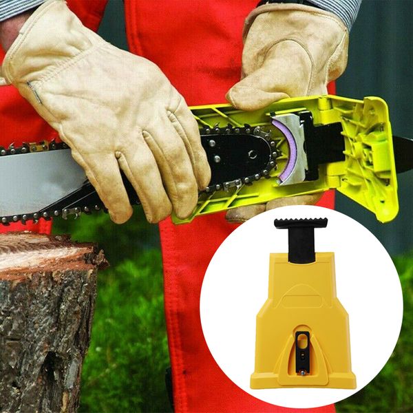 

chainsaw teeth sharpener chainsaw portable durable easy power sharp bar-mount fast grinding chain sharpener tool
