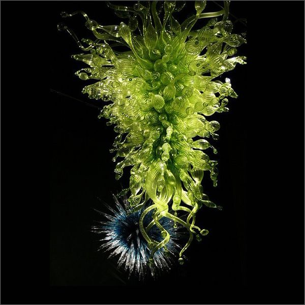 

new trending led pendant light unique design chihuly style colorful frosted mouth blown glass with 110v-240v led bulbs