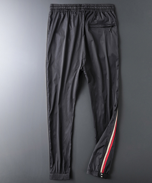 

2020 summer casual pants ice silk thin section korean version of the nine-point small feet men's sports casual pants, Black