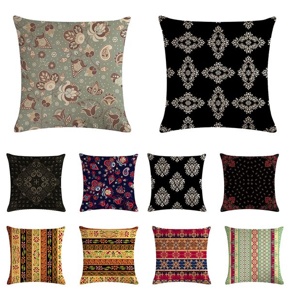 

лидирующее цифровая печать синее красное турецкое этнический килима ромб наволочка подушка покрытие для украшения дома дивана zy923