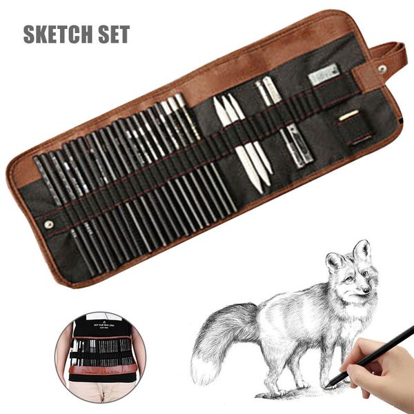 

29pcs pencil set sketching drawing art tool graphite pencils sketching supplies lhb99