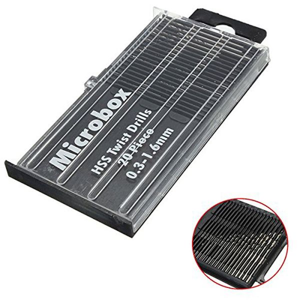 

мини сверло быстрорежущая сталь micro twists сверло набор 0.3mm-1.6mm 20шт главная улучшение dropshipping # 30