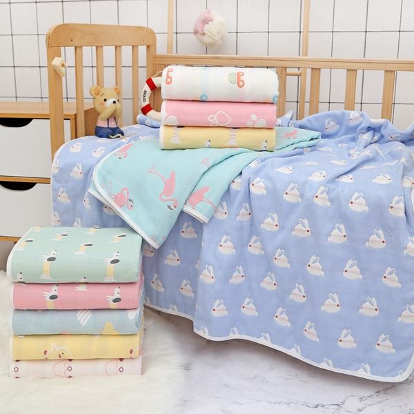 

110*110 baby blanket gauze children's quilt six-layer pure cotton gauze for infants and blanket bath towel bath towel children