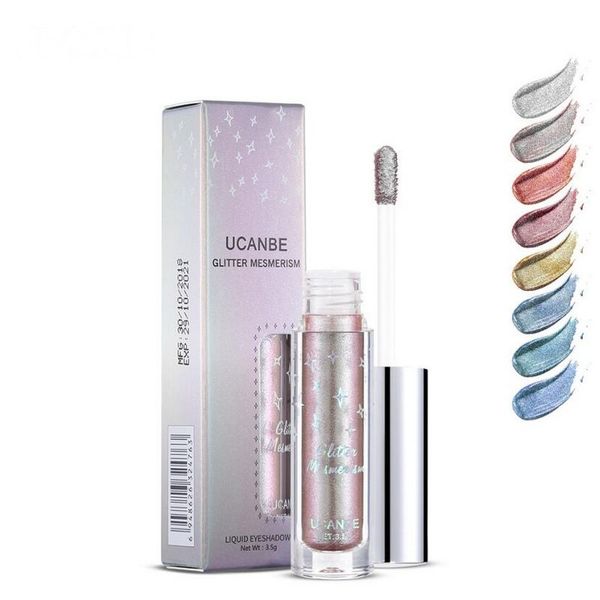 

120pcs/lot dhl holographic metallic duochrome eye shadow glow glitter shiny eye shadow pigment waterproof liquid eye shadow makeup