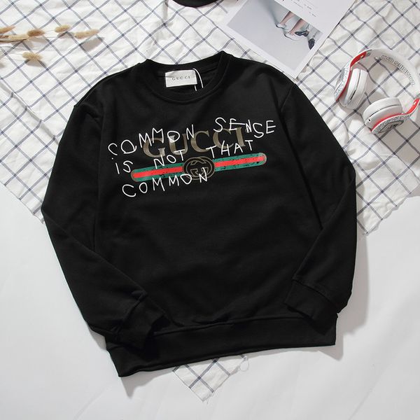 

женщины дизайнер толстовки моды осень luxury толстовки марка мужские фуфайки женщин с длинным рукавом пуловер письмо printed толстовка b1008, Black